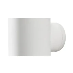 Modena Round udendørs væglampe, rund, hvid