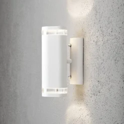 Modena udendørs væglampe, 2 lyskilder, hvid