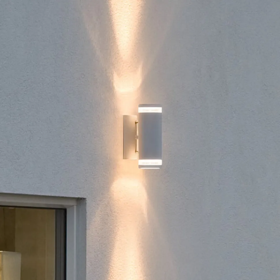 Modena udendørs væglampe, 2 lyskilder, hvid