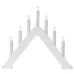 Moderne designet lysestage Jarve hvid