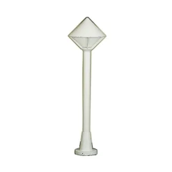 Moderne gadebelysning 177 i hvid