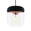 Moderne pendellampe Acorn, sort og kobber