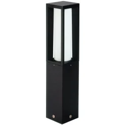 Moderne sokkellampe i aluminium 936 i sort