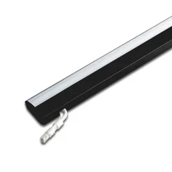ModuLite F LED-underskabsbelysning, sort, 90 cm, 4.000 K aluminium