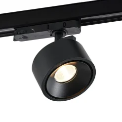 Molto Luce LED 3-faset skinnespot Magis, sort, 827