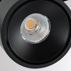 Molto Luce LED 3-faset skinnespot Magis, sort, 827