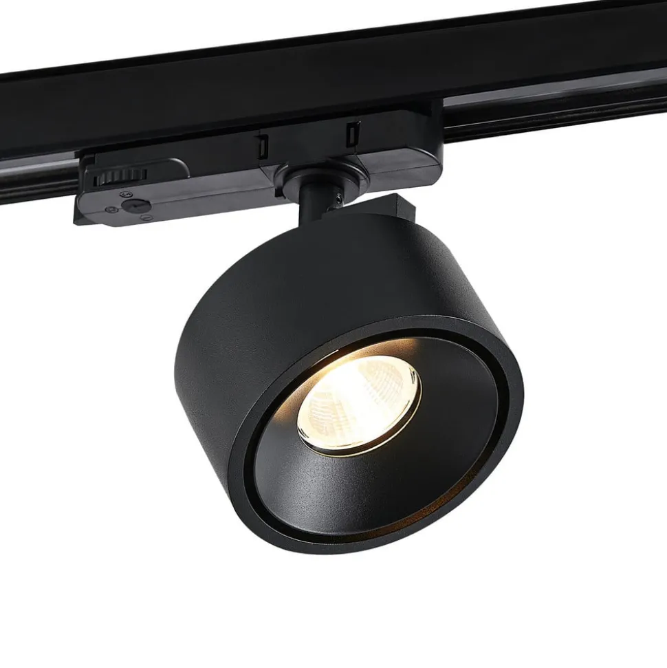Molto Luce LED 3-faset skinnespot Magis, sort, 830