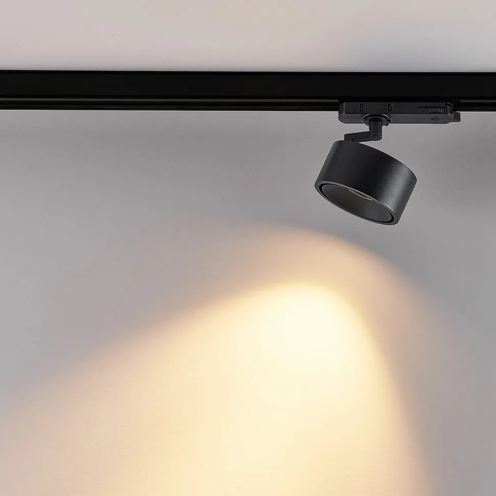 Molto Luce LED 3-faset skinnespot Magis, sort, 830