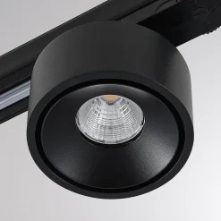Molto Luce LED 3-faset skinnespot Magis, sort, 830
