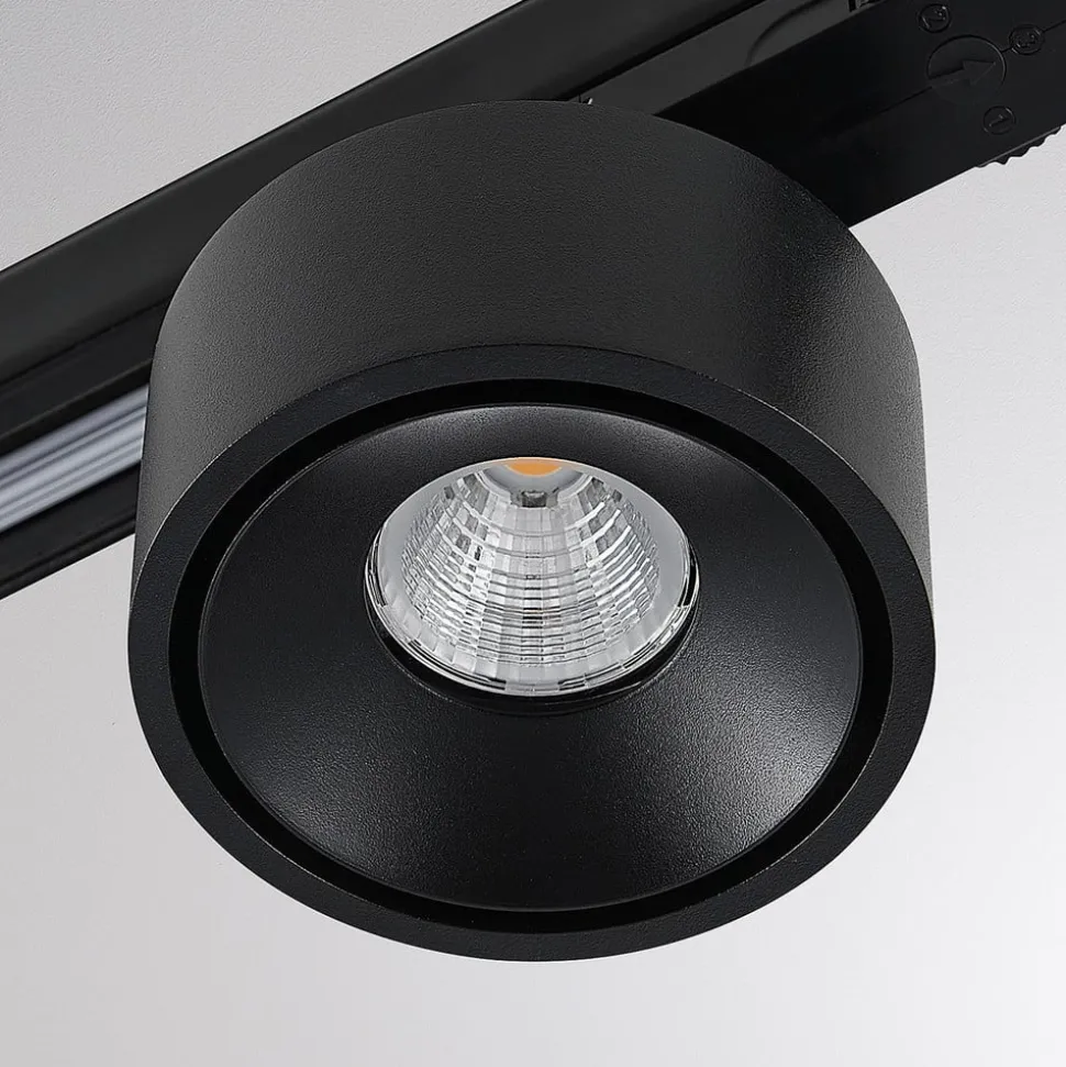 Molto Luce LED 3-faset skinnespot Magis, sort, 830
