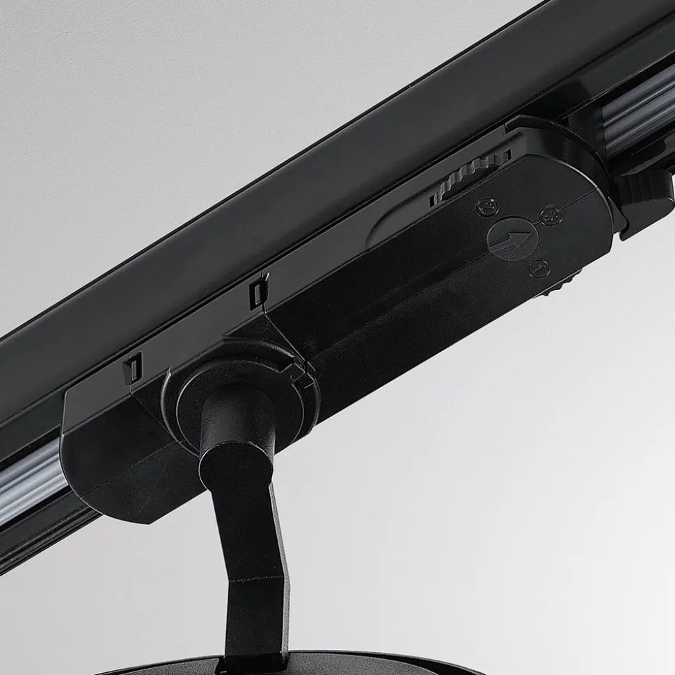 Molto Luce LED 3-faset skinnespot Magis, sort, 830