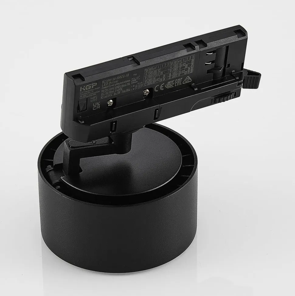 Molto Luce LED 3-faset skinnespot Magis, sort, 830