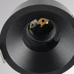 Molto Luce LED indbygningslampe Willi 68R, sort, aluminium, E27