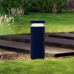 Molto Luce LED-sokkellampe Mona, Ø 18 cm, aluminium, højde 45 cm