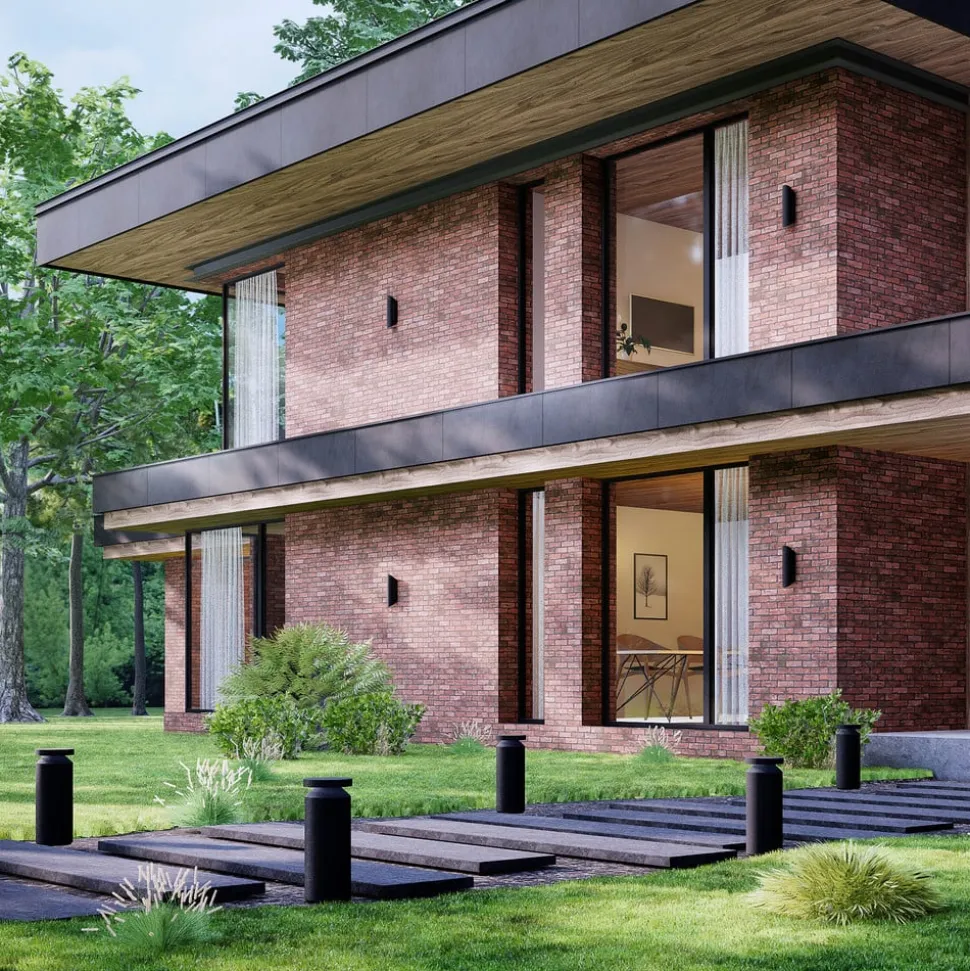 Molto Luce LED-sokkellampe Mona, Ø 18 cm, aluminium, højde 45 cm