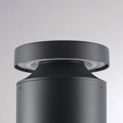 Molto Luce LED-sokkellampe Mona, Ø 18 cm, aluminium, højde 45 cm