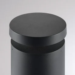 Molto Luce LED-sokkellampe Mona, Ø 18 cm, aluminium, højde 45 cm