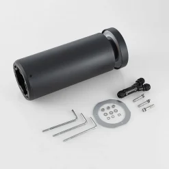 Molto Luce LED-sokkellampe Mona, Ø 18 cm, aluminium, højde 45 cm