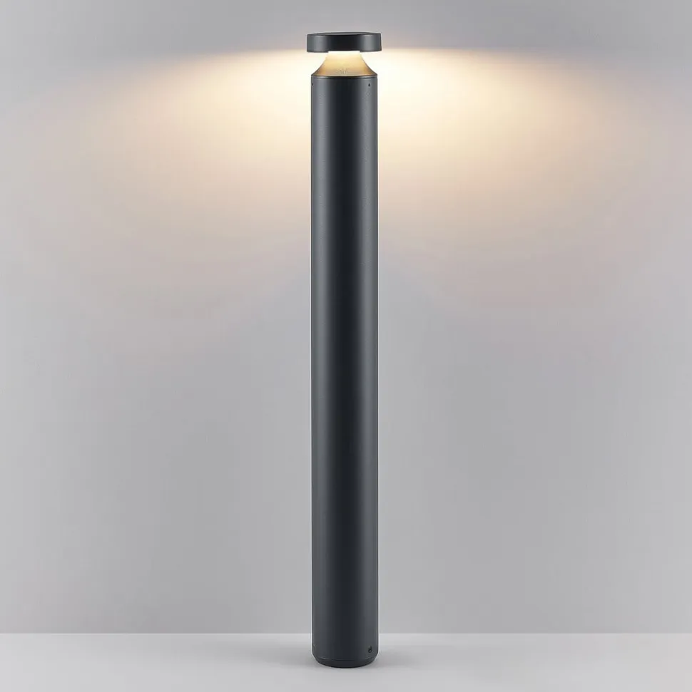 Molto Luce Mona LED-vejlampe, Ø 10 cm, aluminium, højde 85 cm