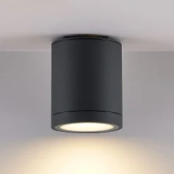 Molto Luce udendørs spotlampe Foris Round SD, antracit, aluminium