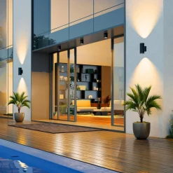 Molto Luce udendørs spotlampe Foris Round SD, antracit, aluminium