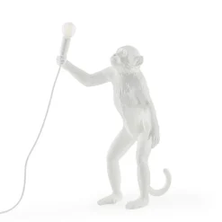 Monkey Lamp deko LED-bordlampe, hvid, stående