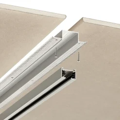 Monteringsprofil til DUOline 2-fasesystem, aluminium