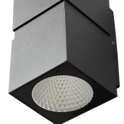 Mørkegrå LED udendørs væglampe Gabriela, 2-lys.