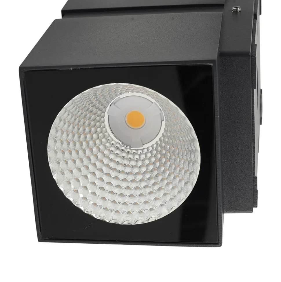 Mørkegrå LED udendørs væglampe Gabriela, 2-lys.