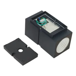 Mørkegrå LED udendørs væglampe Gabriela, 2-lys.