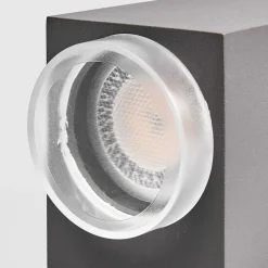 Mørkegrå udendørsvæglampe Jovan, 2 lyskilder