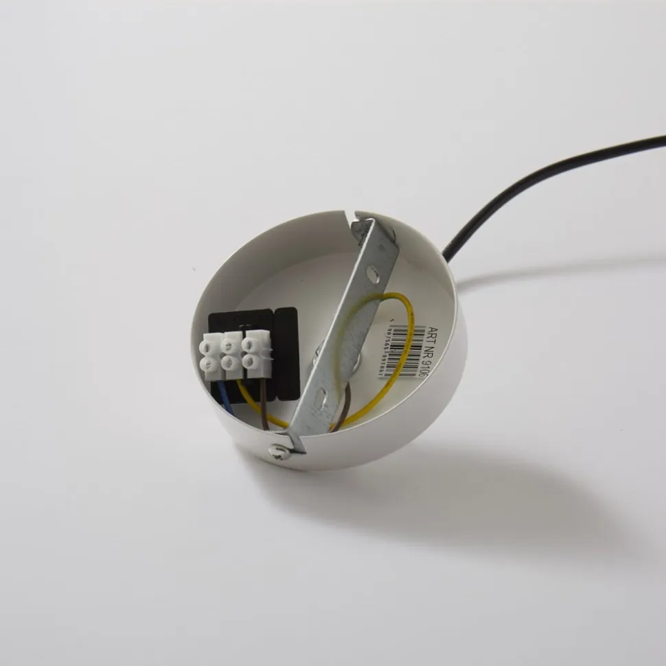 Muza pendel, enkeltlys, hvid/lyst træ