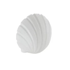 Mydi væglampe af glas, hvid satineret