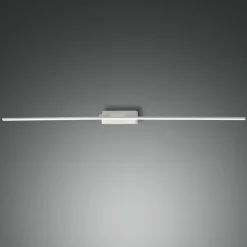 Nala LED-spejllampe, hvid, bredde 110 cm, metal