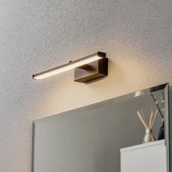 Nala LED-væglampe, sort, bredde 30 cm