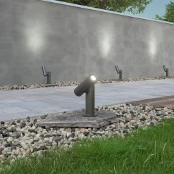 Narea LED-sokkellampe, justerbar, 14 cm