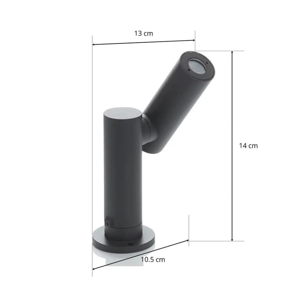 Narea LED-sokkellampe, justerbar, 14 cm
