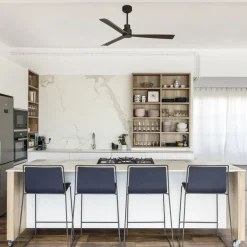 Nassau loftventilator, DC, 3 vinger, mørkebrun