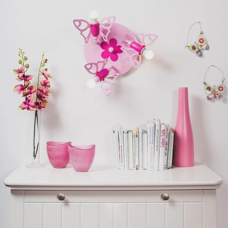 Natsværmer loftlampe til børneværelset 3 lyskilder