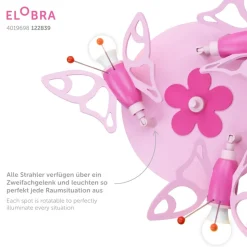 Natsværmer loftlampe til børneværelset 3 lyskilder