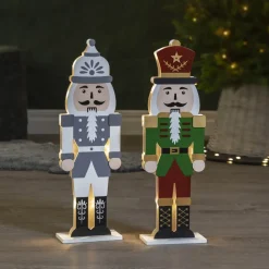 Nøddeknækker LED-dekorationslampe, grå