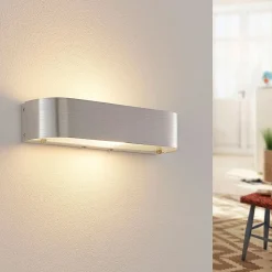 Nika væglampe med fatning, aluminium