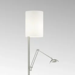 Nola LED-gulvlampe mat nikkel