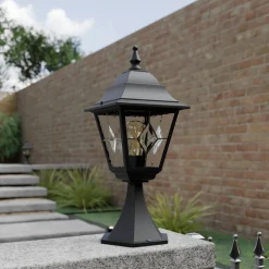 Norfolk sokkellampe, blyindfattet