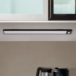 Norman LED-underskabsbelysning, sort, genopladeligt batteri, sensor, USB