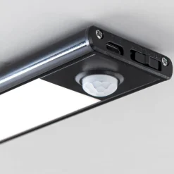 Norman LED-underskabsbelysning, sort, genopladeligt batteri, sensor, USB