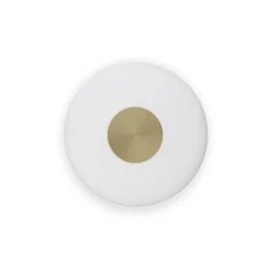 Northern LED-væglampe Glint, Ø 25 cm, glas, opal hvid