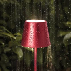 Nuindie mini LED genopladelig bordlampe, Easy Connect, rød, dæmpbar