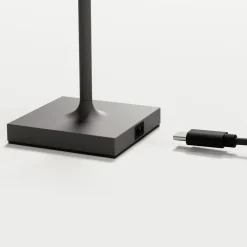 Nuindie pocket LED genopladelig bordlampe, grafit, IP54, dæmpbar