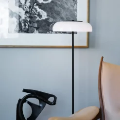 Nuura Blossi Floor Ø 29 LED-gulvlampe, sort/hvid